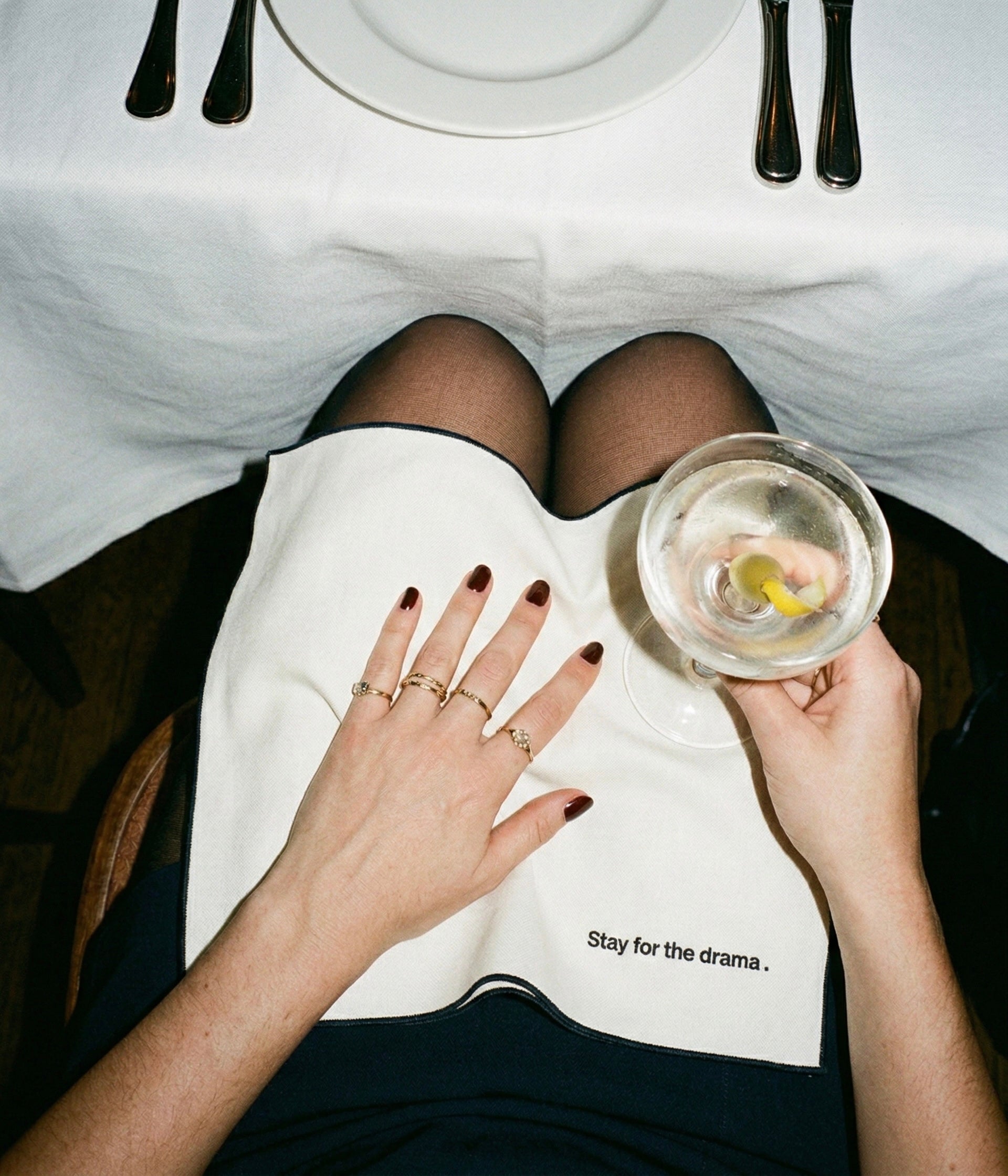 COTTON NAPKIN (SET OF 2) - FOOD & DRAMA
