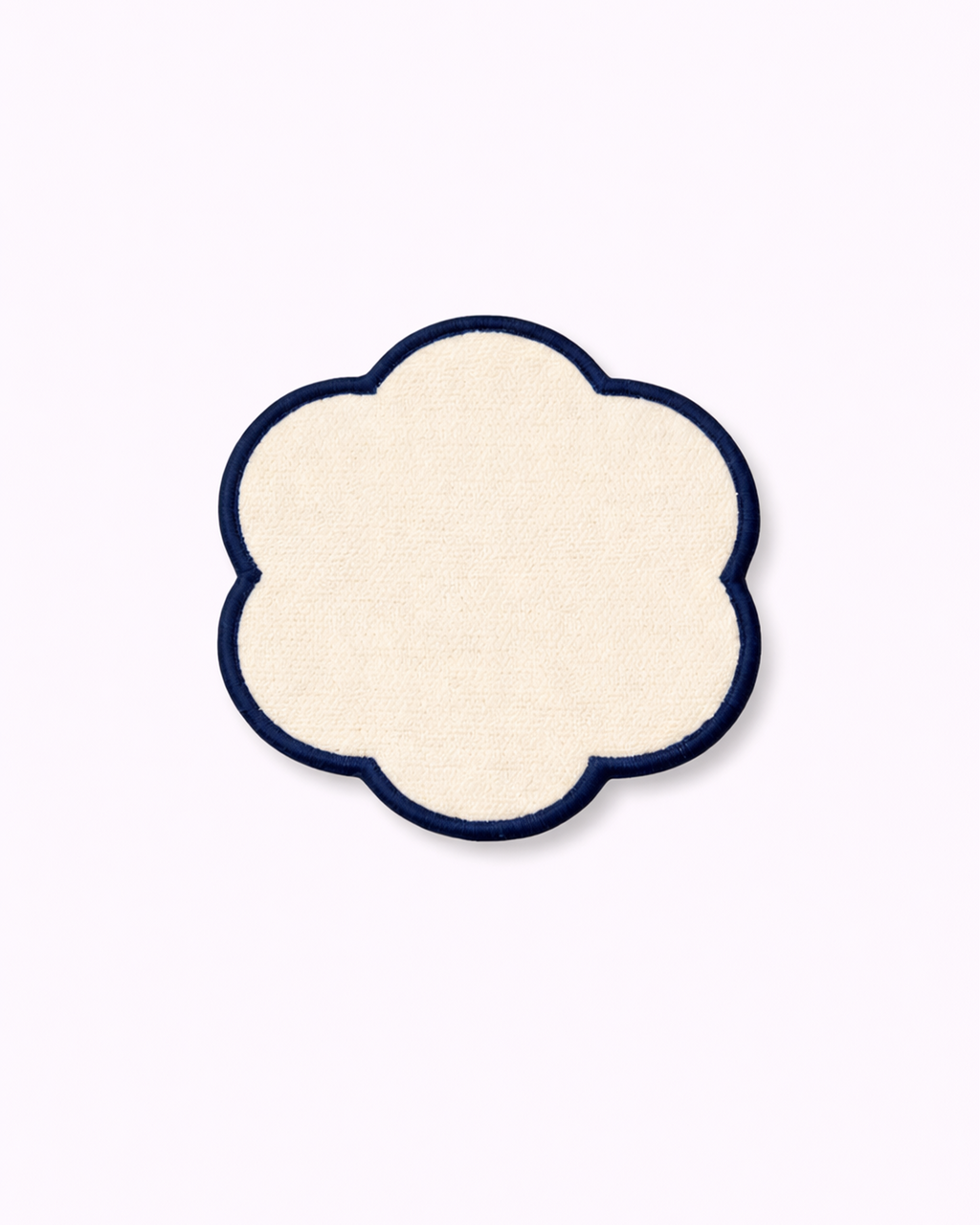 Off-White cotton coaster front view